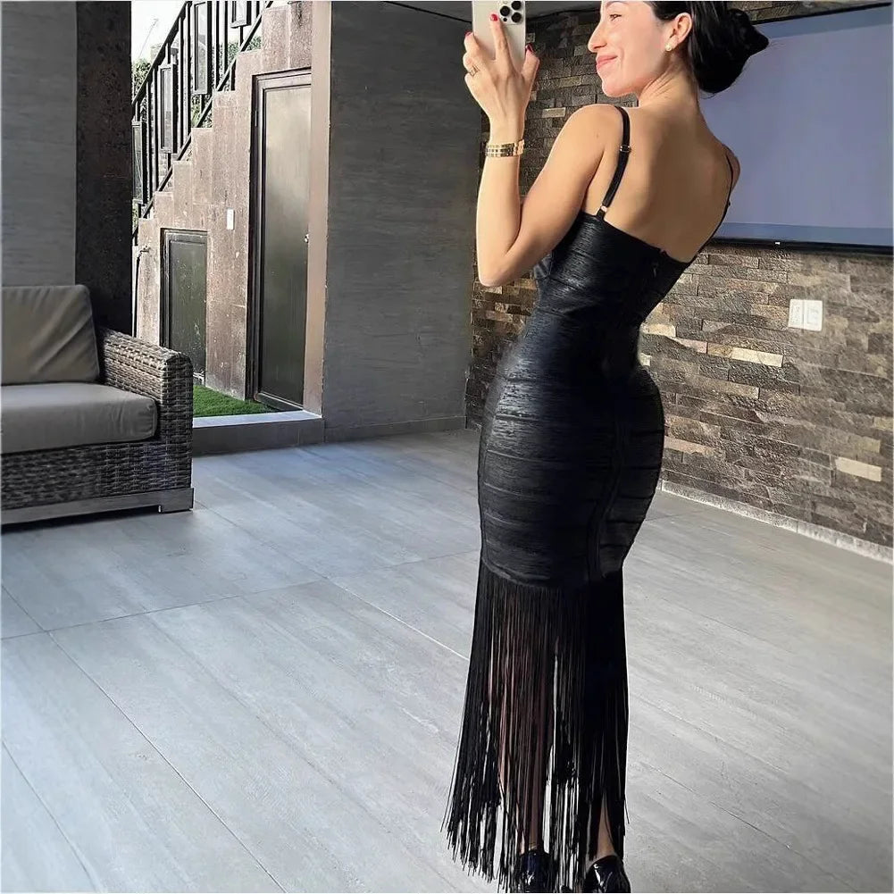 Bandage Tassel fringe Dress