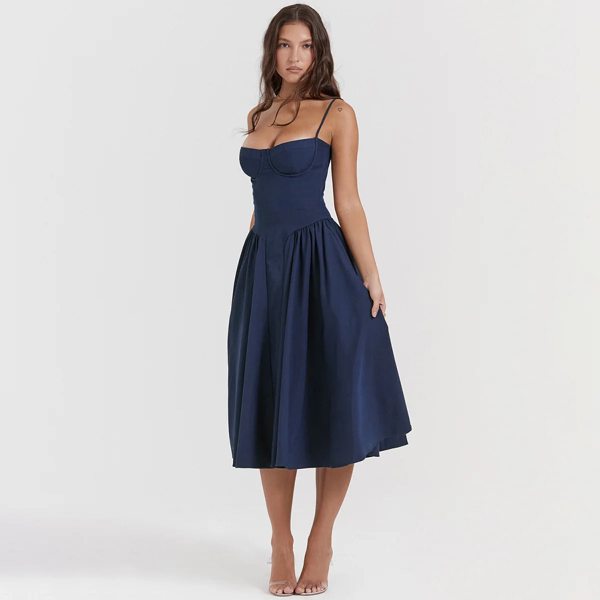 Elegant Midi with Pockets - Shellss