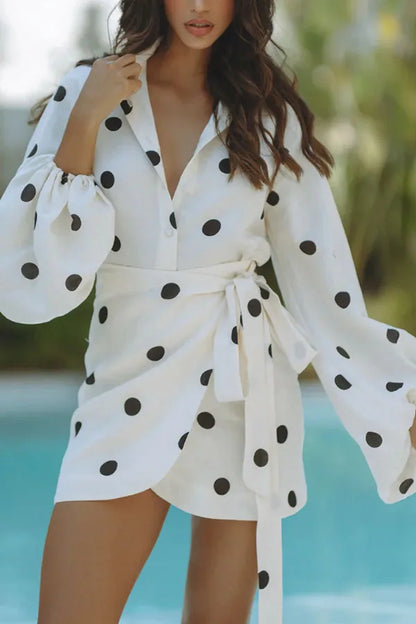 1 Polka Dots Printed Shorts Sets