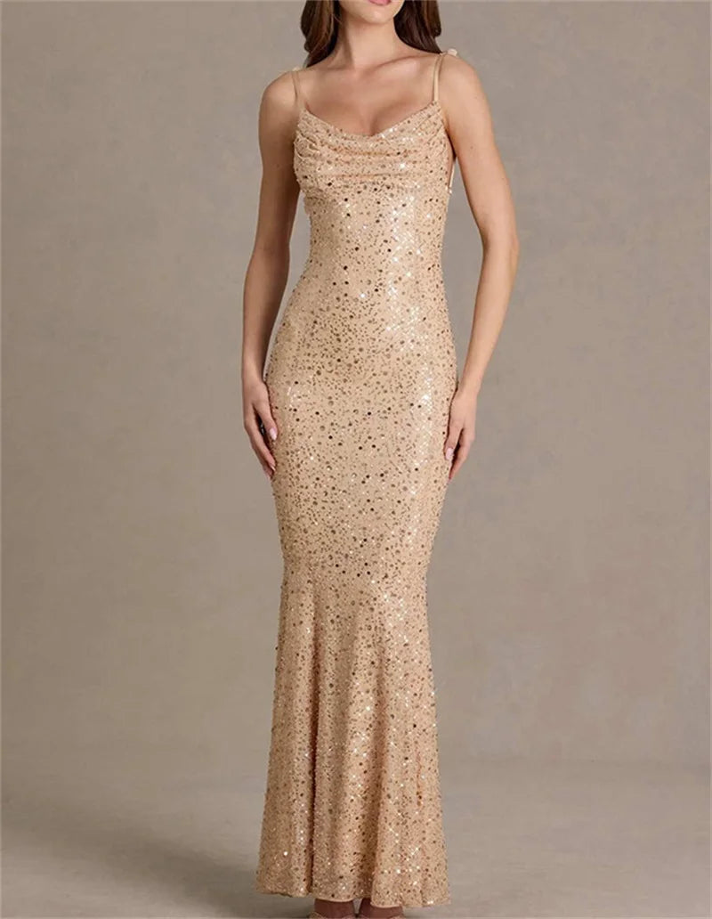 Backless Long Sheath Party