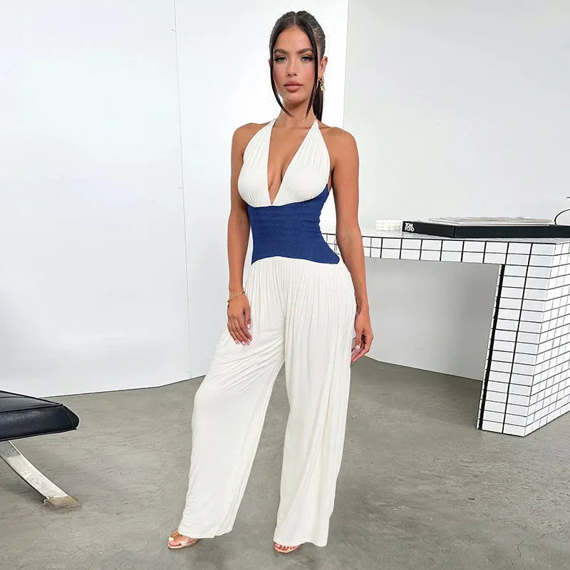 Halter neck Wide Leg Jumpsuit