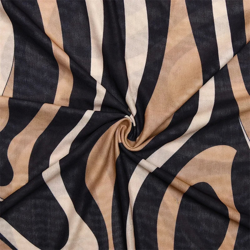 Elegant Striped Cover up Pucci