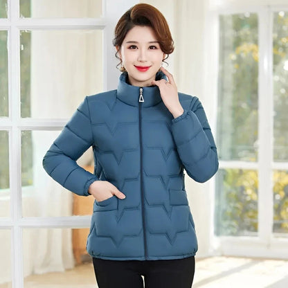 Women's Winter Parka 2025 New Casual Versatile Mom Down Cotton Jacket