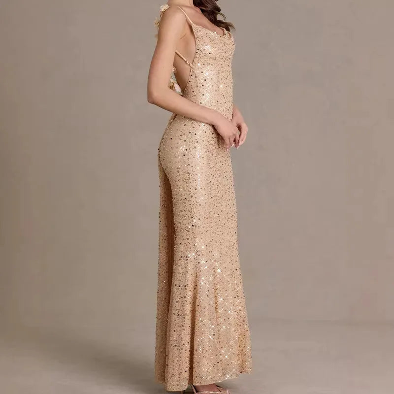 Backless Long Sheath Party