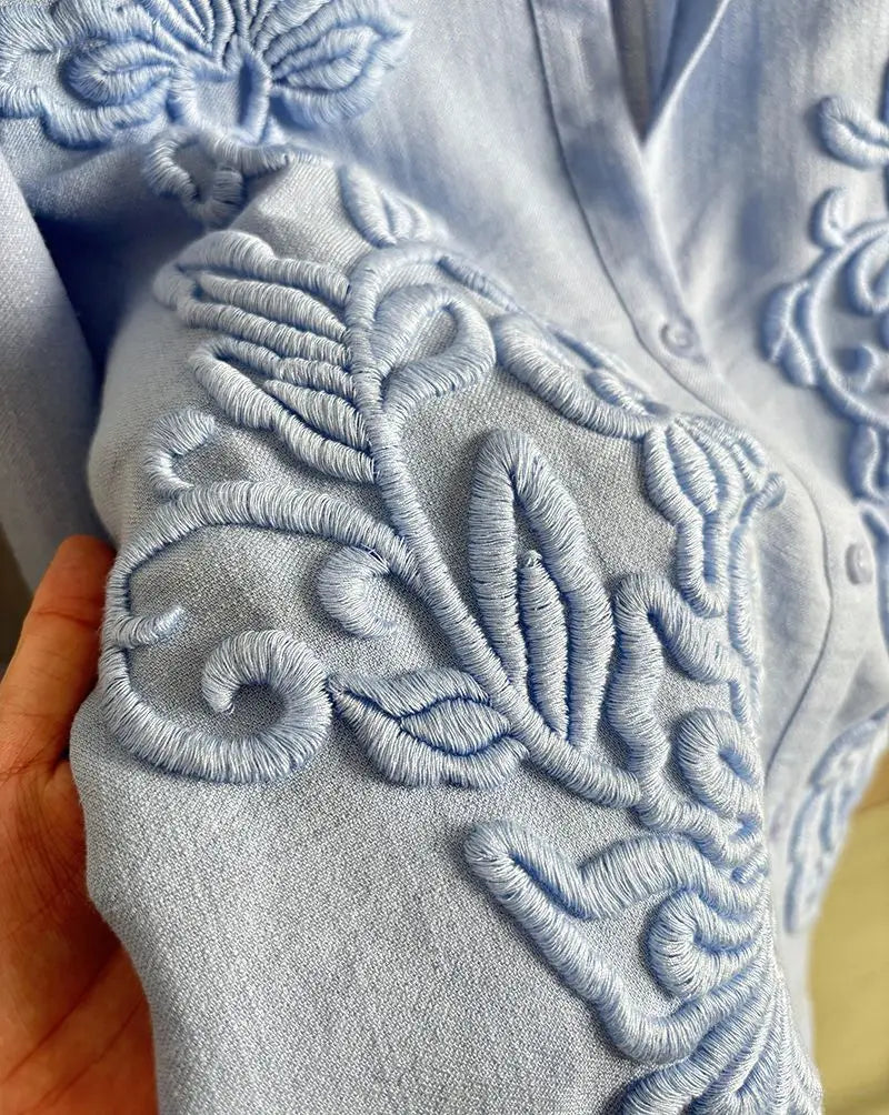 Luxury Embroidered Royals Shirt