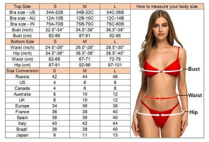 4PCS Bikini set