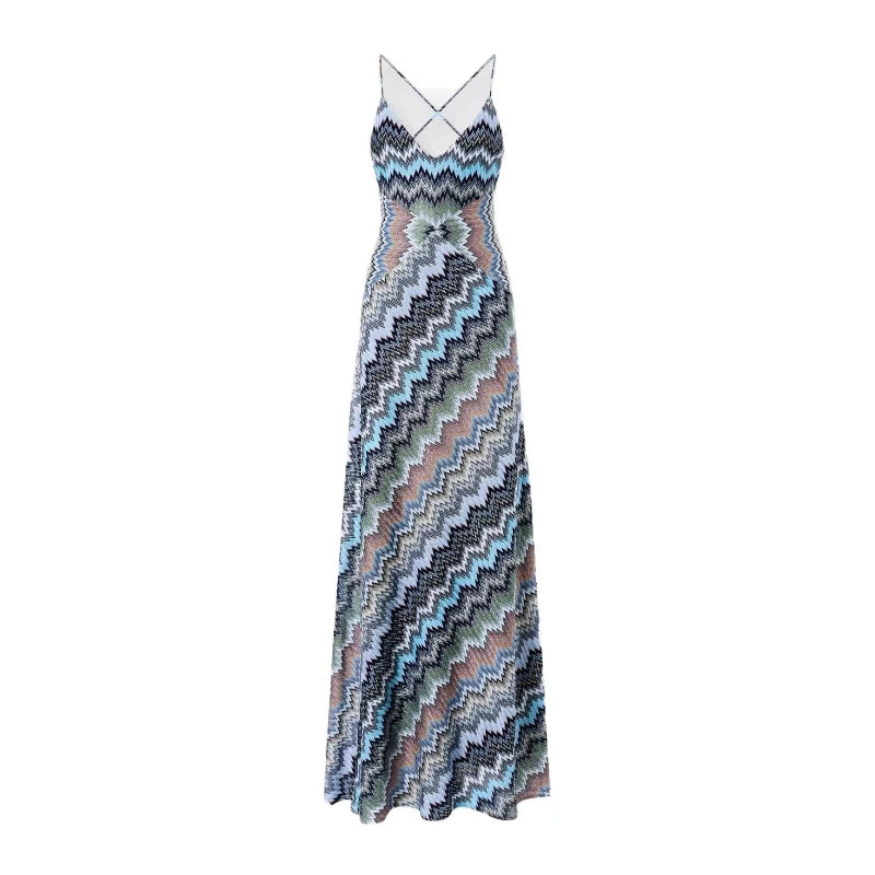 Missoni Long Blue and Red