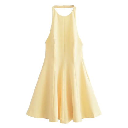 1 Yellow Mini Dress- Super Trendy