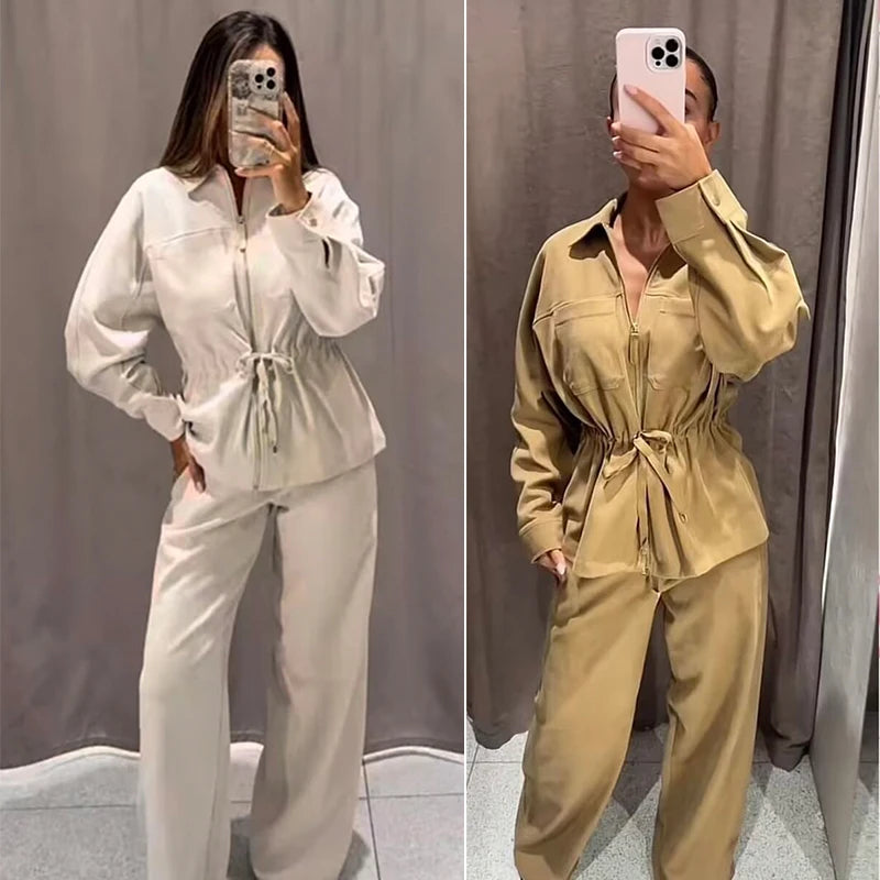Elegant Set Chic Street Travel Holiday