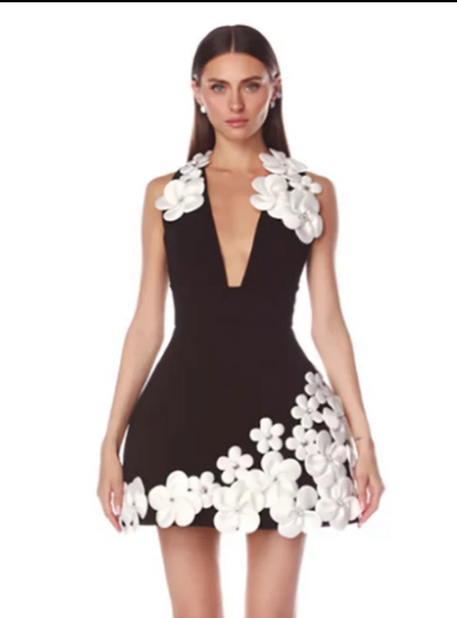 Flower Mini Dress