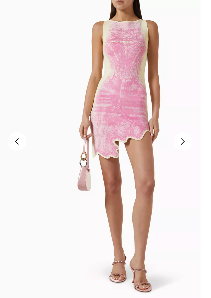 1 celebrity Wavy Pink Elegant  Dress