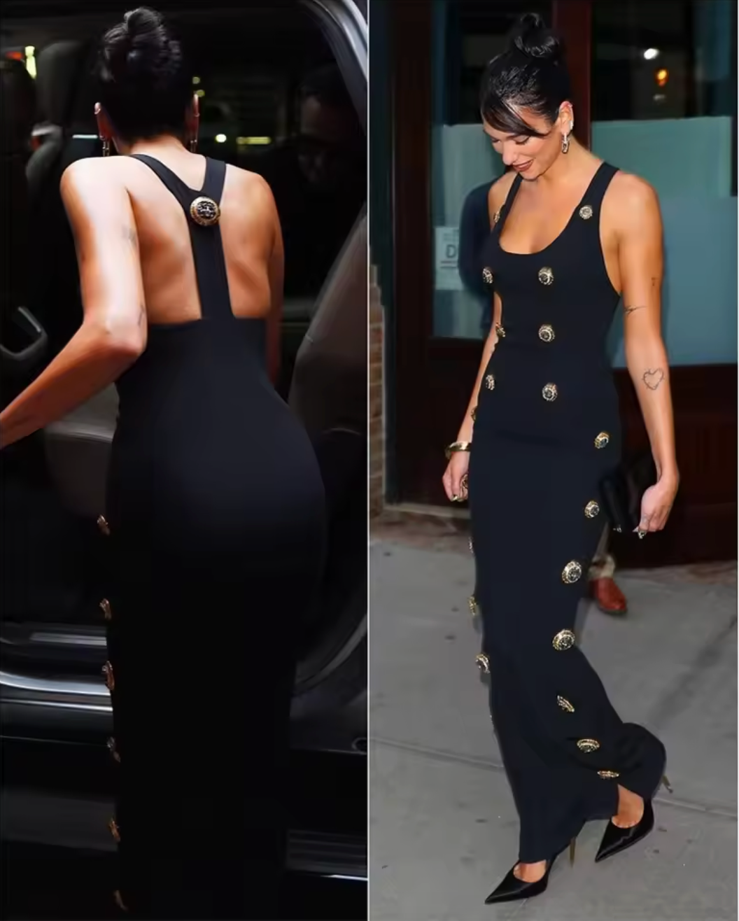 Party Celebrity Dress Buttoned