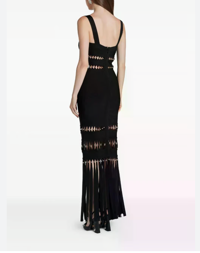 Celebrity Bandage Tassel Dress - Herve Leger spark - Shellss