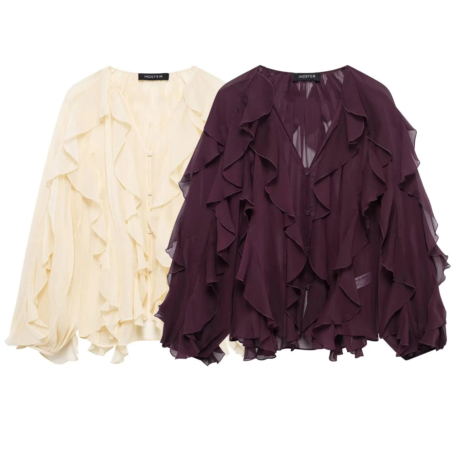 Summer Ruffle frills Top - Shellss