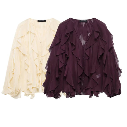 Summer Ruffle frills Top