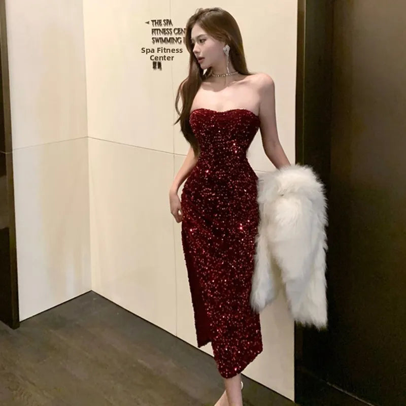 Party Embellished sequin Dress