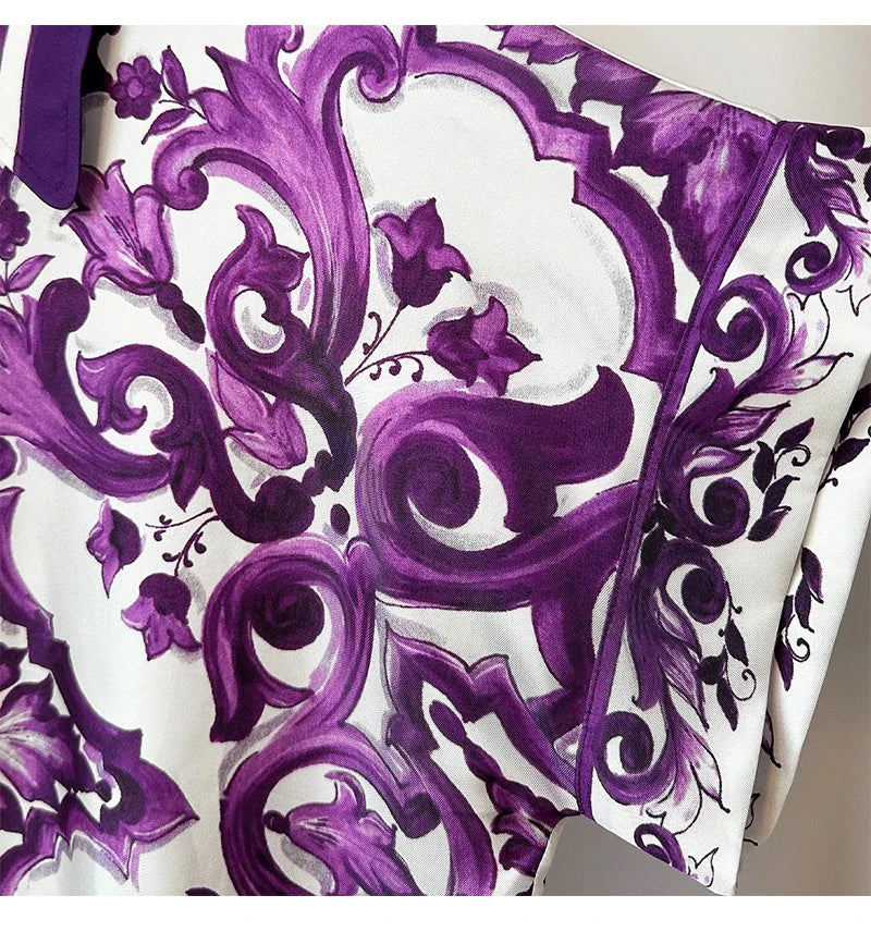 Dolce summer purple blouse