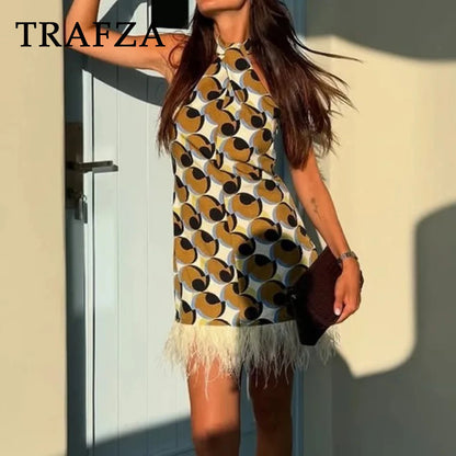 Panache Geometric Celebrity Feather piece