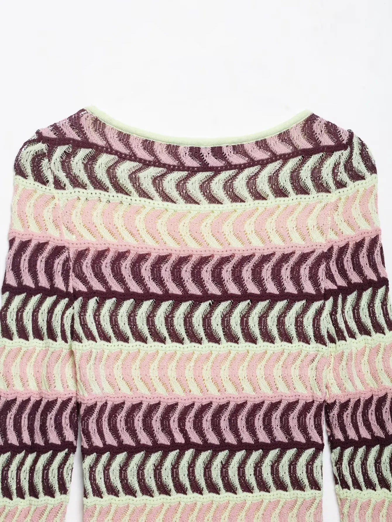 Textured Knit zigzag pattern Dress