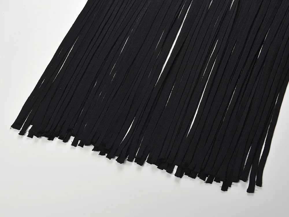 Tassel fringe knit Dress