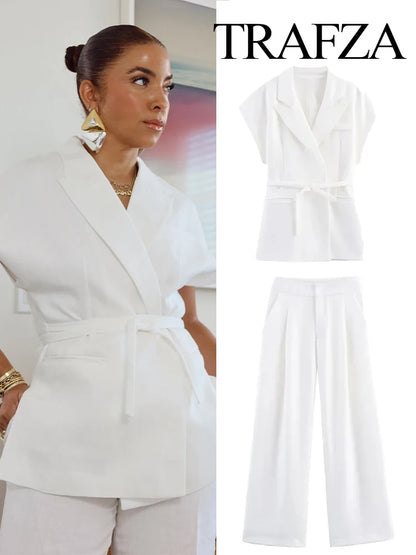 Pants Set White