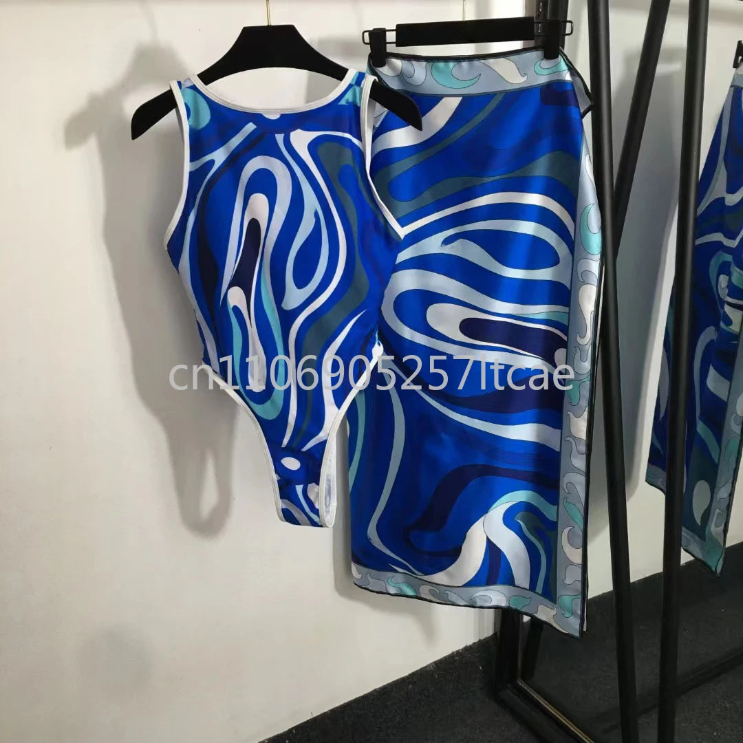 Luxury Design Pink Scarf Swimsuits