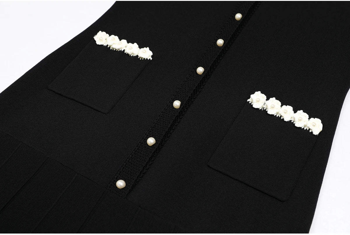 Sandro Knitted Black dress