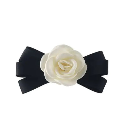 Camelia flower hairclip