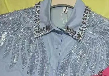 The Royals Collection - Sequined Embroidery Cotton Blouses