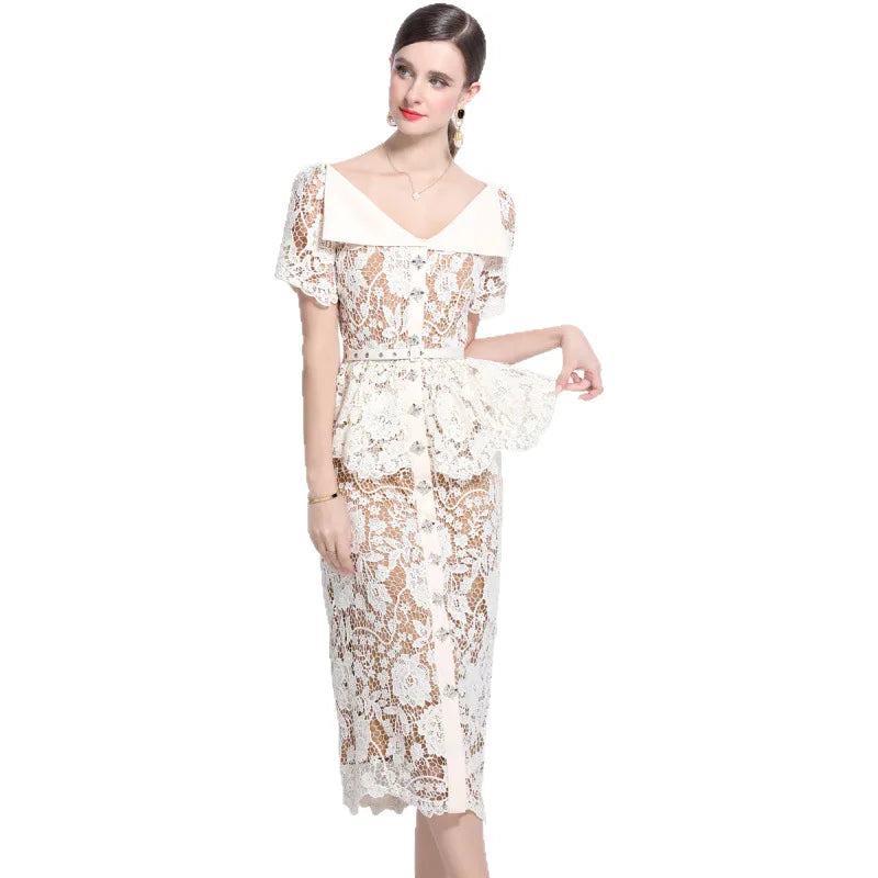 White Elegant Lace dress