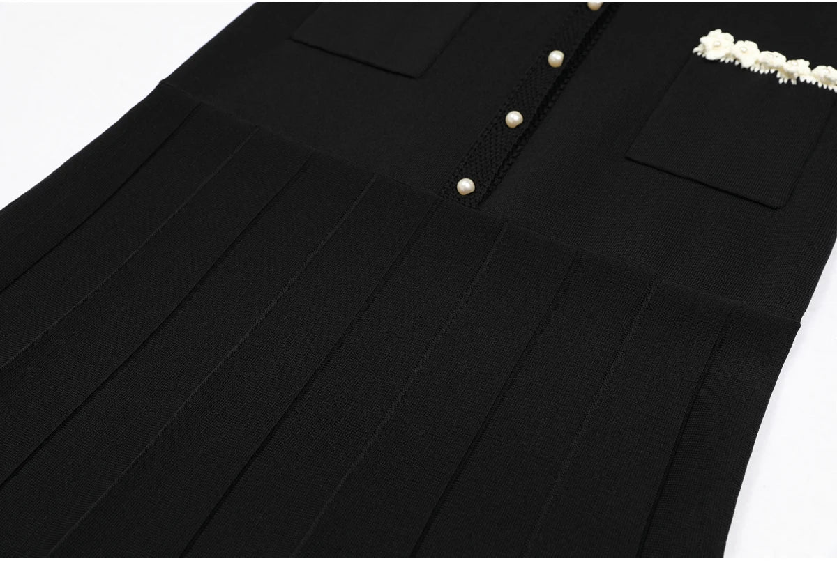 Sandro Knitted Black dress