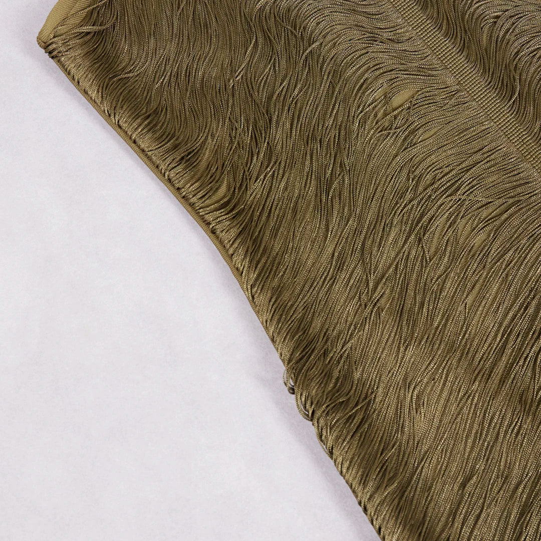 Celebrity Backless Halter Tassel cult gaia vibes