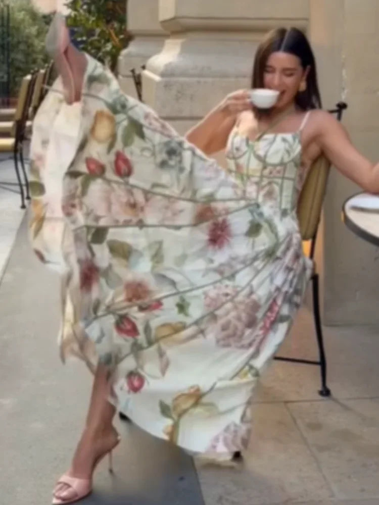 Corset floral A-line Summer Dress
