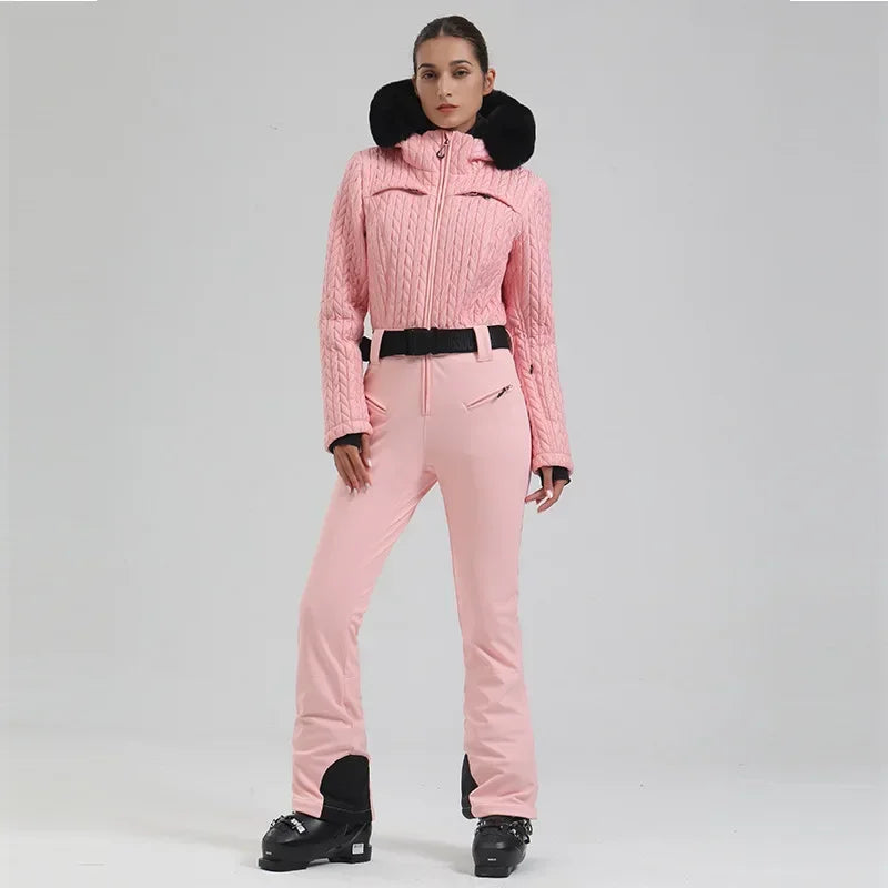 Winter New Warm Skiing Suites Women Fit Snow Jumpsuits