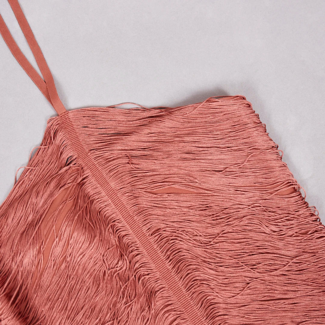 Celebrity Backless Halter Tassel cult gaia vibes