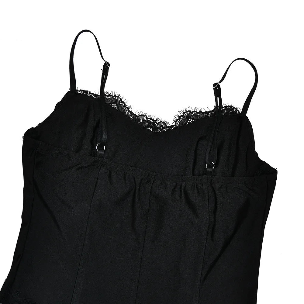 Long Black Lace Dress