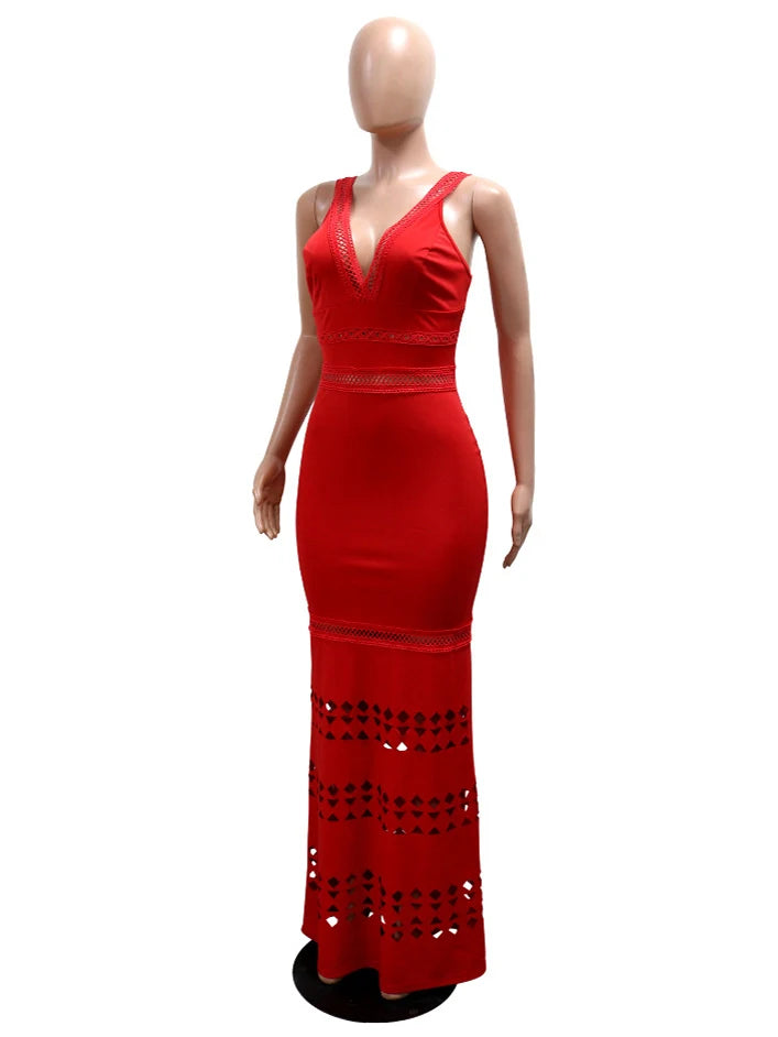 Knit Party Long Dress