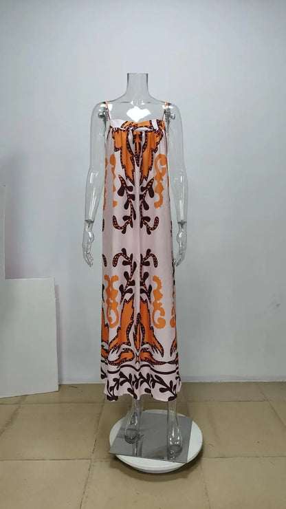 Graffiti multi Print summer Midi paradise