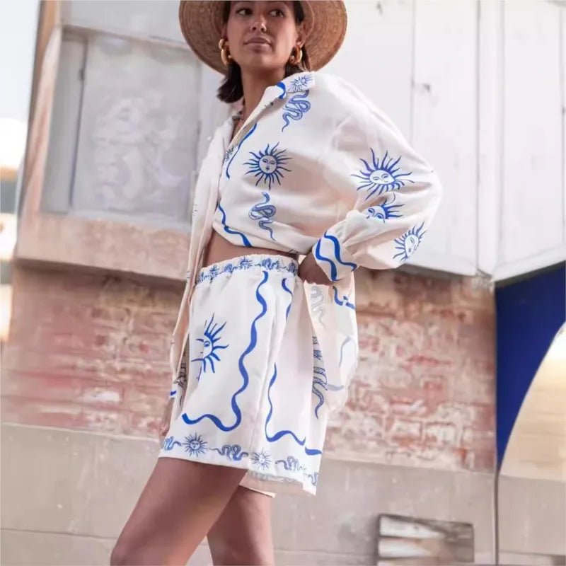 Boho Shorts Set