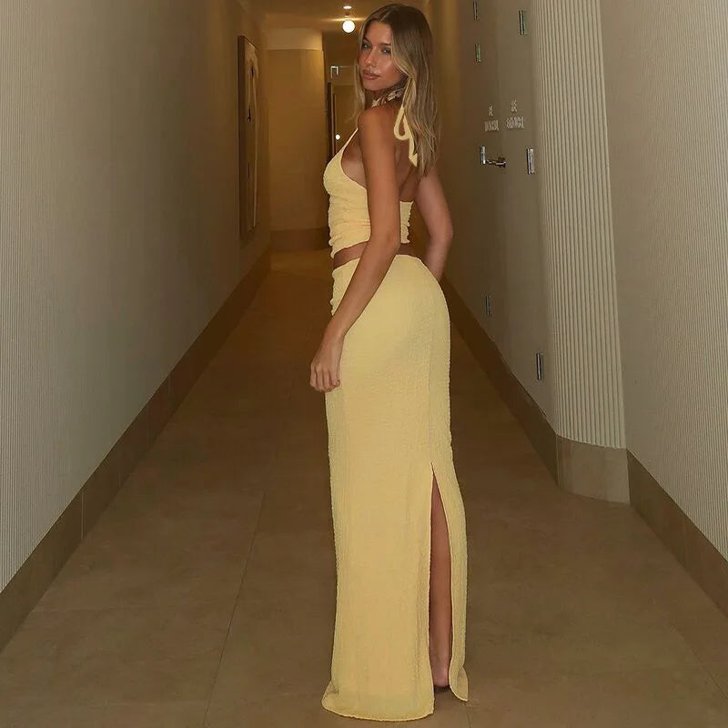 YELLOW Trending dress