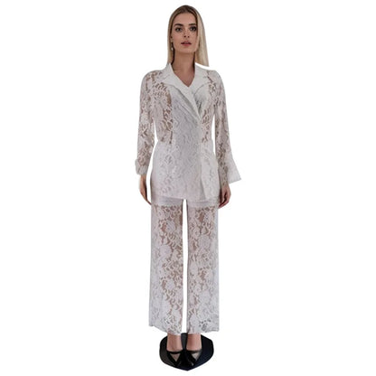 Chic Lace Power Suit for boss lady