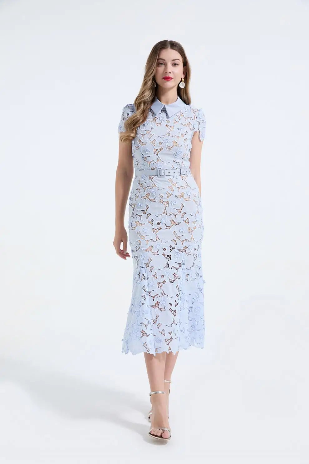 Lace Fish Tail Dress selfportarit