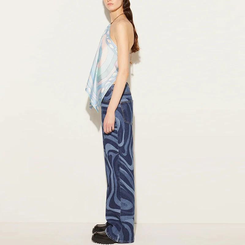 Pucci Halter Tank Tops