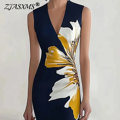 Wrap Flower Print Dress