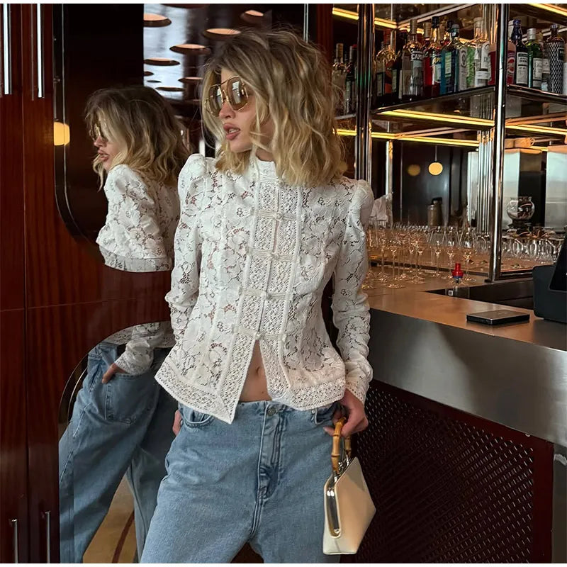 Retro Lace Top - Shellss