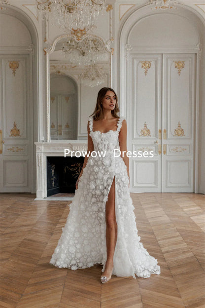 Exquisite Ivory Lace Wedding Dress or guest Romantic