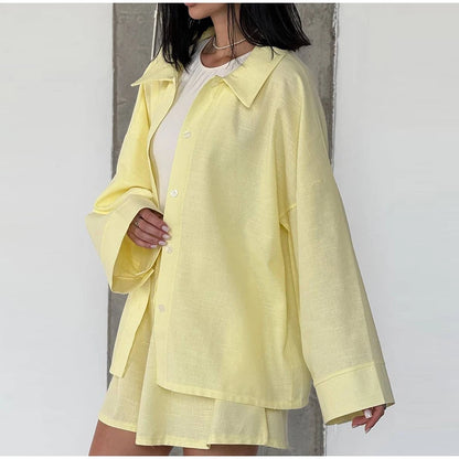 Yellows Shosrts Set