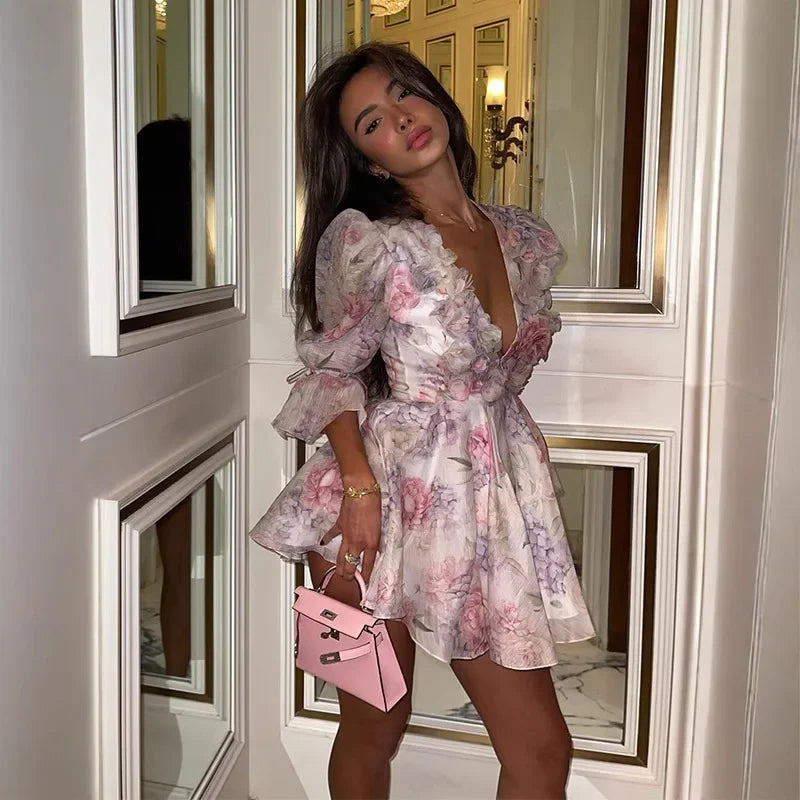 French V-Neck Floral - Same day Delivery