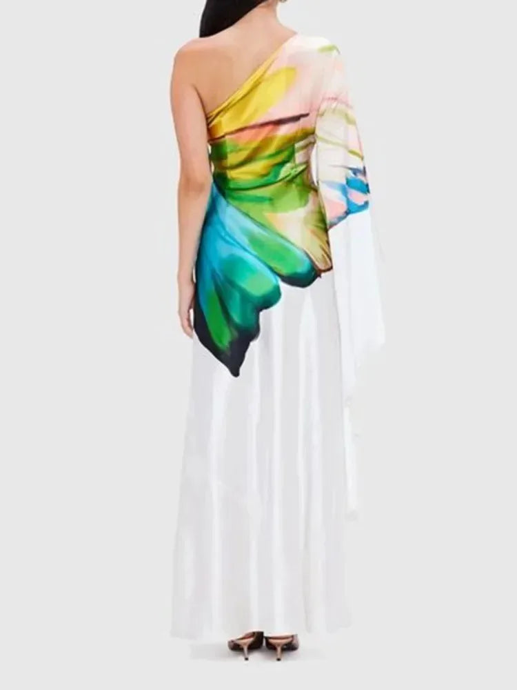 One-Shoulder Long Dress - Shellss