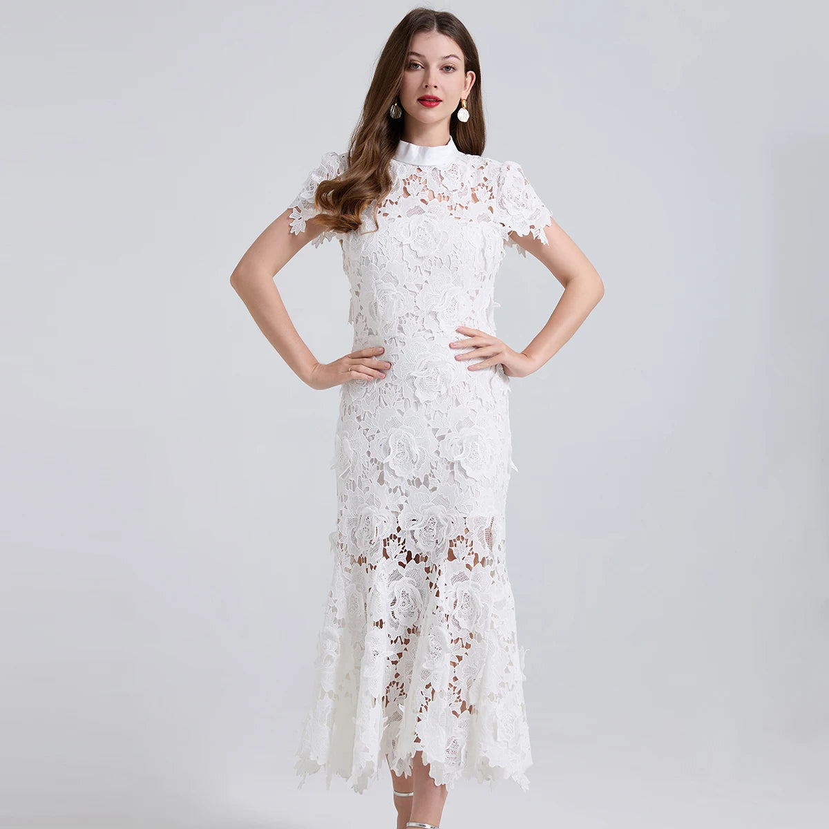 Self portrait Summer Lace Mermaid Dress